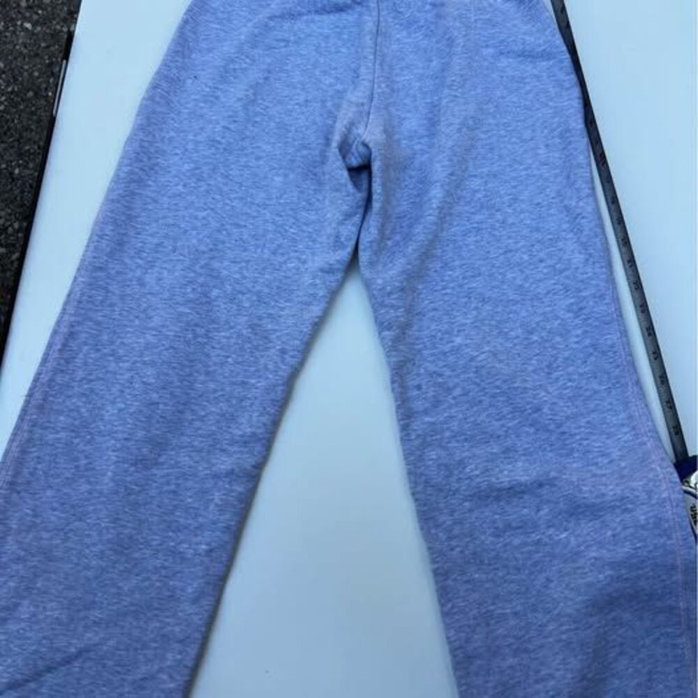 Grey Wide Leg Drawstring Sweatpants - Picture 3 of 7